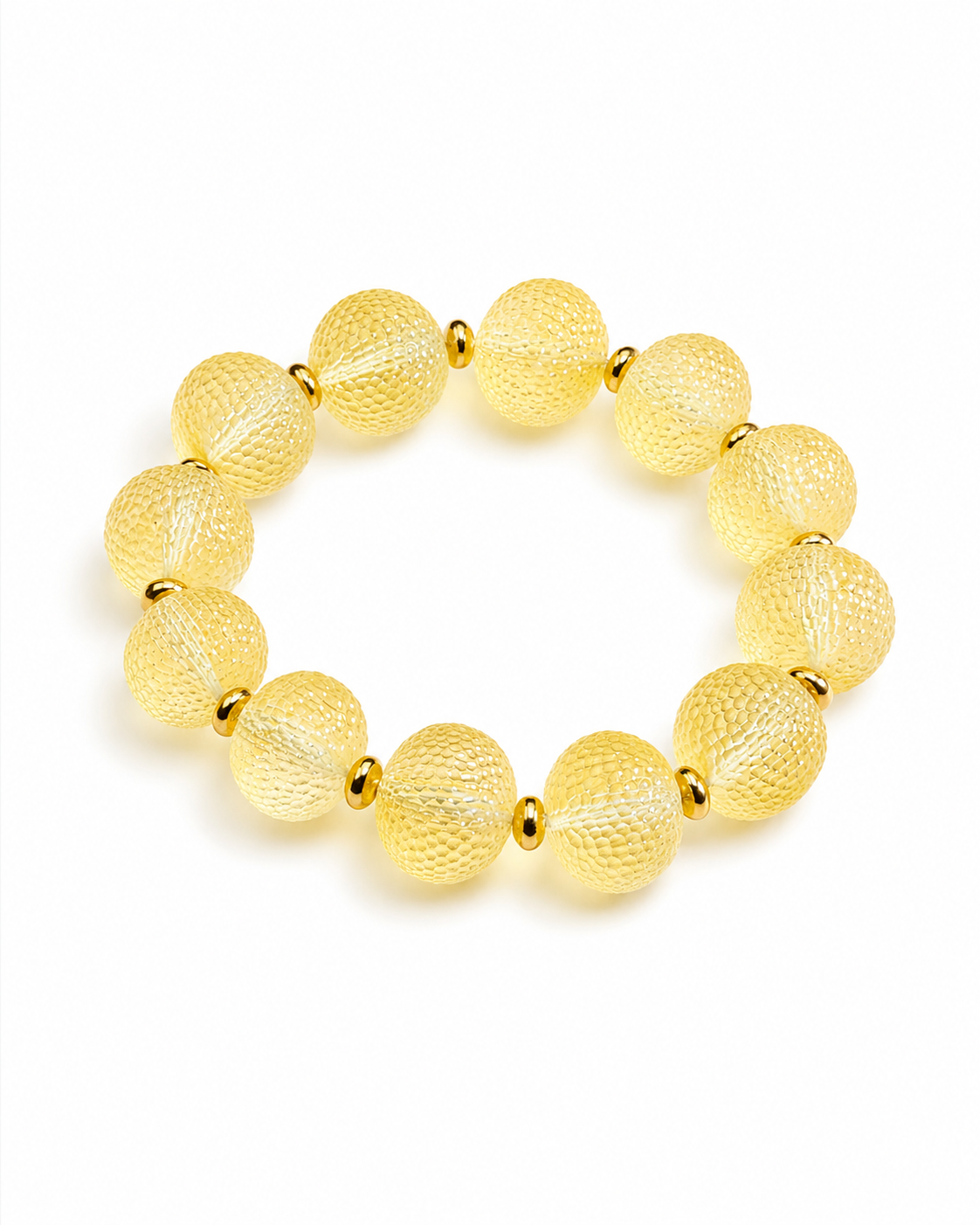 Aglaia Baltic amber bracelet in lemon yellow amber — handcrafted in Lithuania by AMBER999