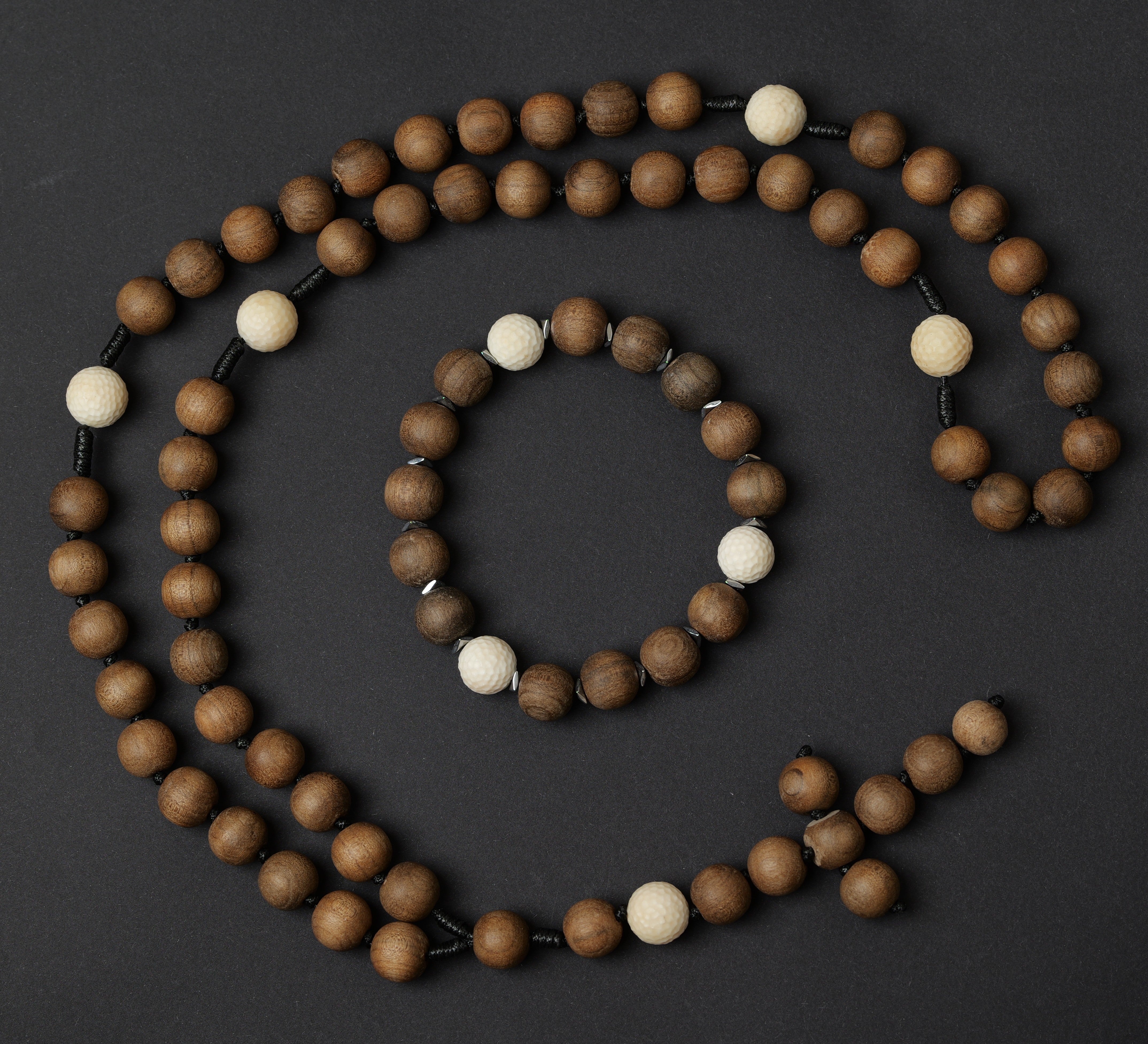 Forest Prayer necklace and bracelet set