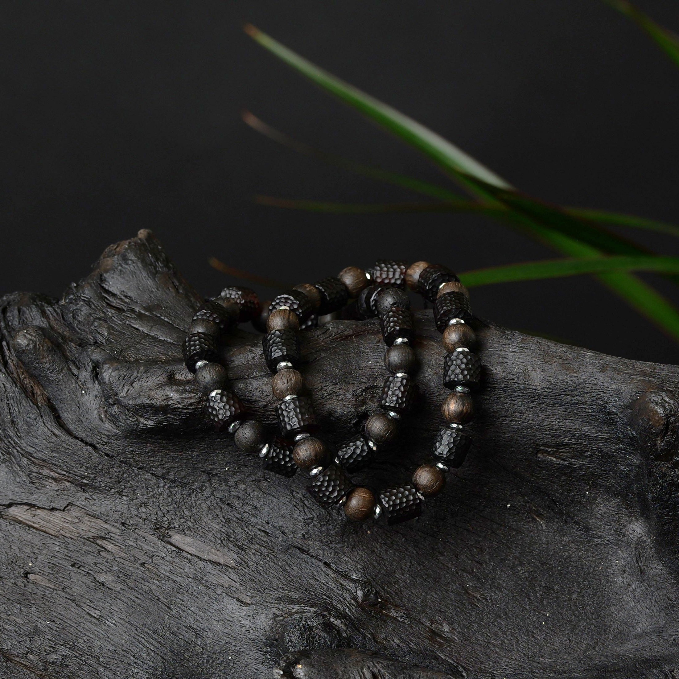 Obsidian bracelet