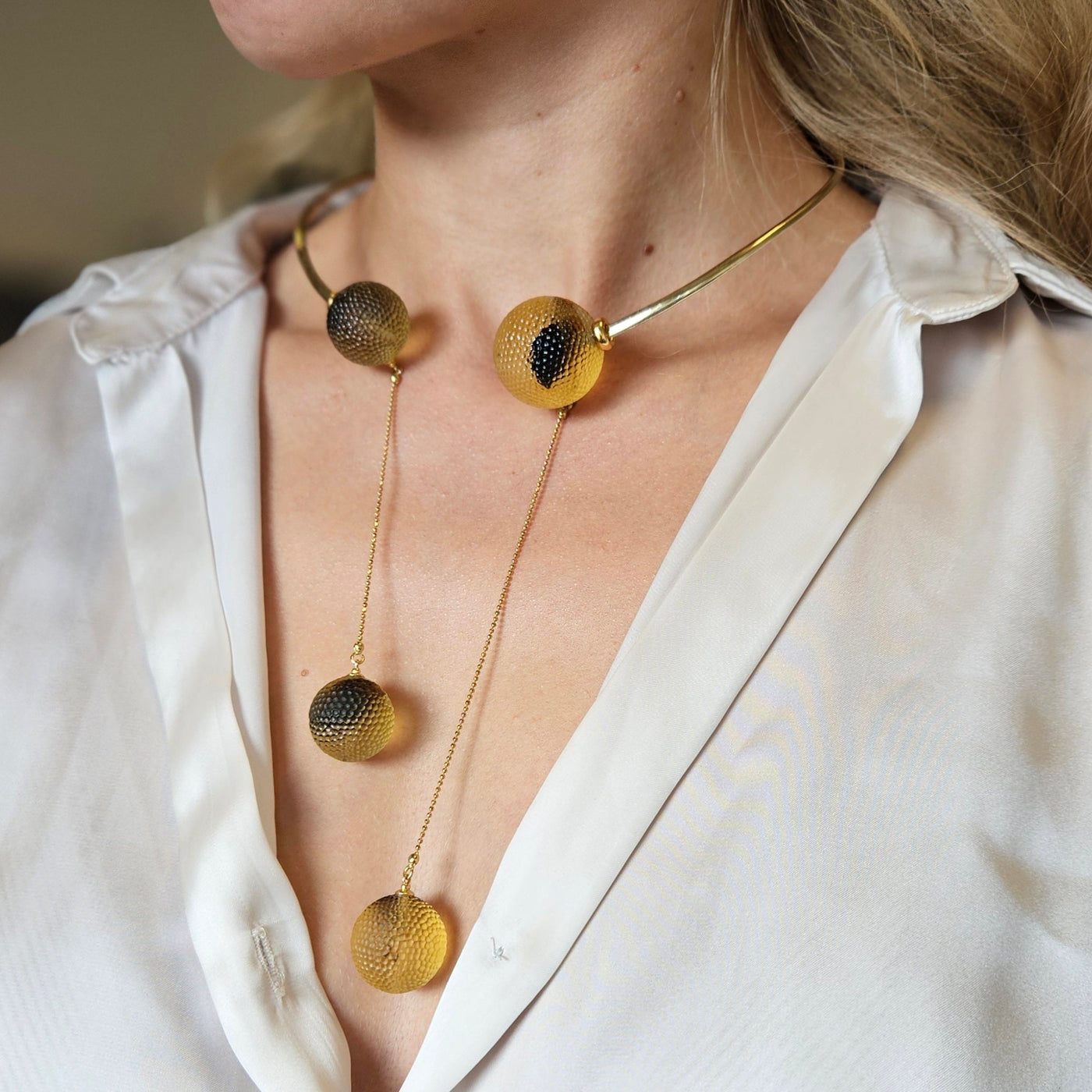 Necklace - Amber Elegance