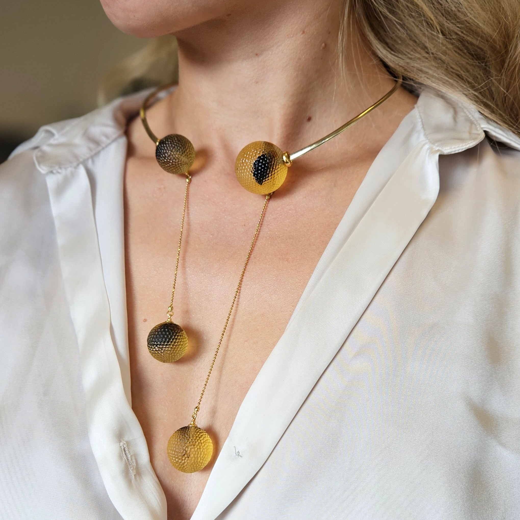 Necklace - Amber Elegance
