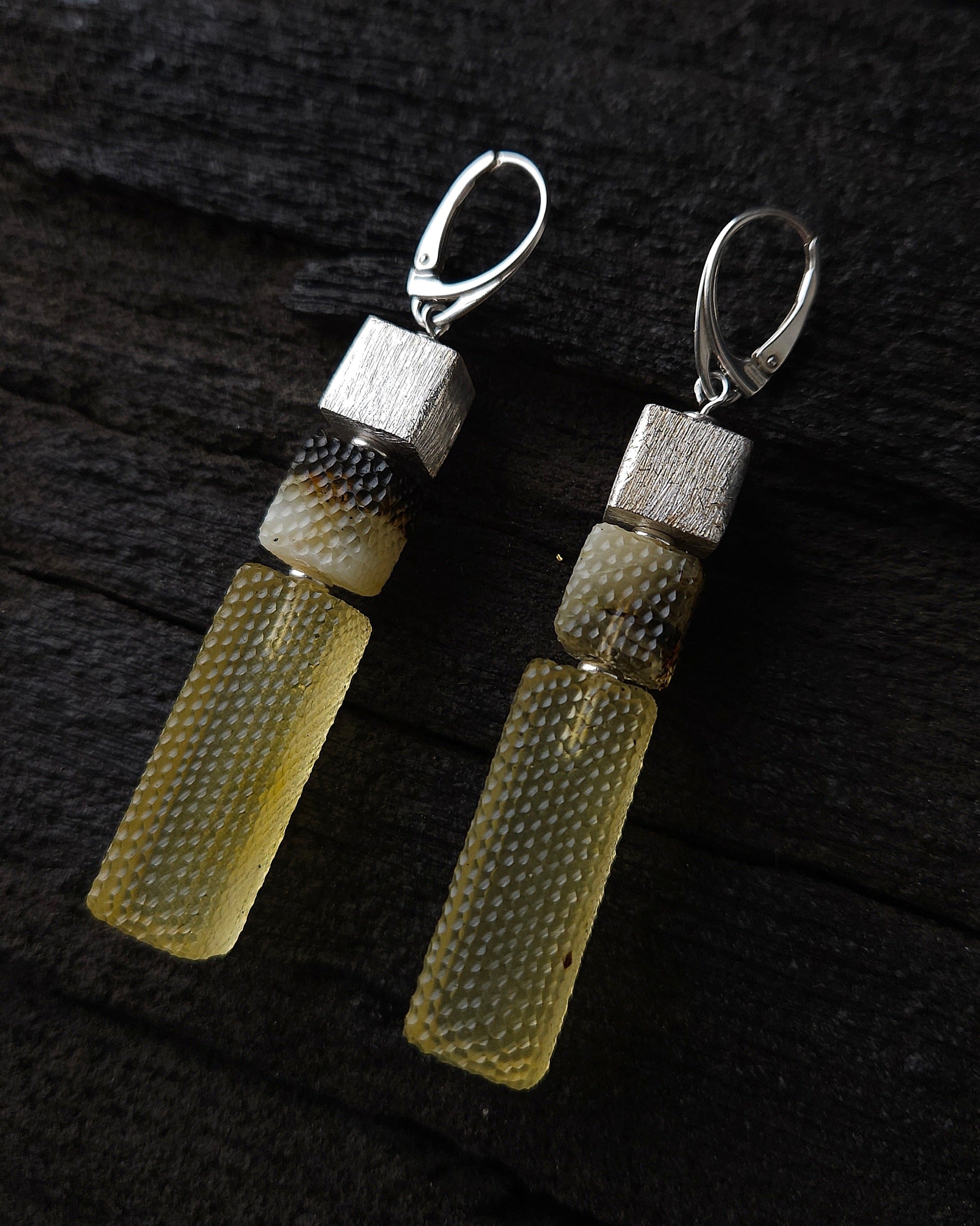 Earrings - Arctic Amber