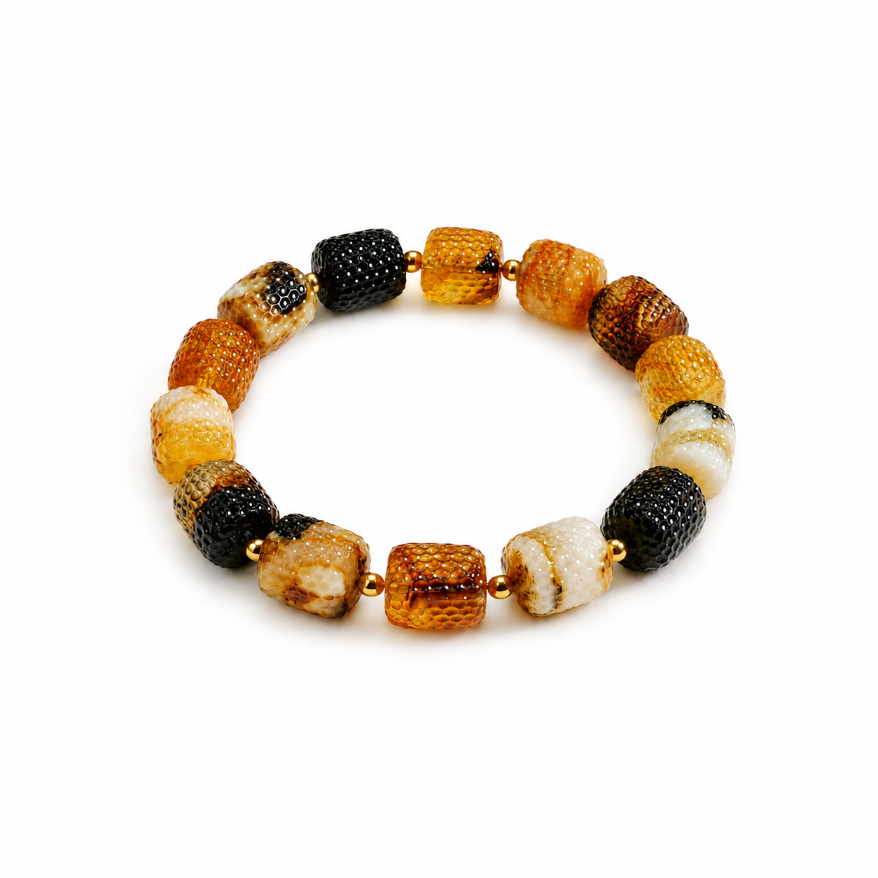 Gelliere Baltic amber bracelet in multicolour amber — handcrafted in Lithuania by AMBER999 — Baltijos gintaro papuošalai, rankų darbas Lietuvoje