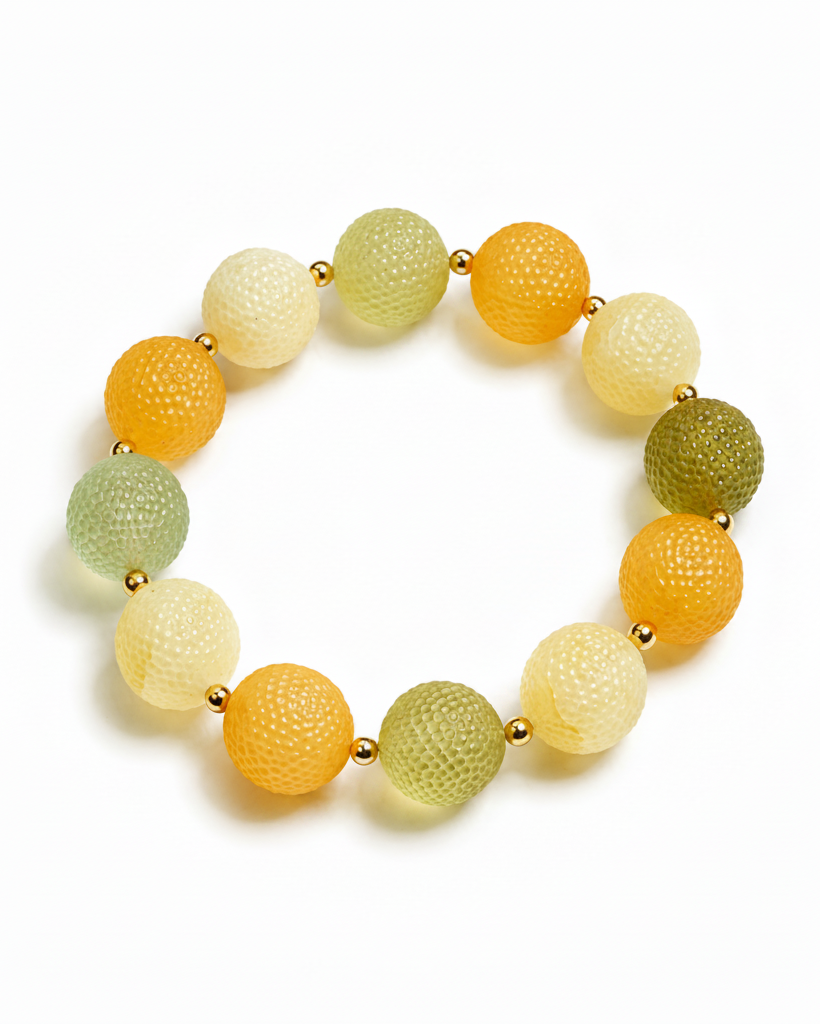 Colette Baltic amber bracelet in multicolour amber — handcrafted in Lithuania by AMBER999