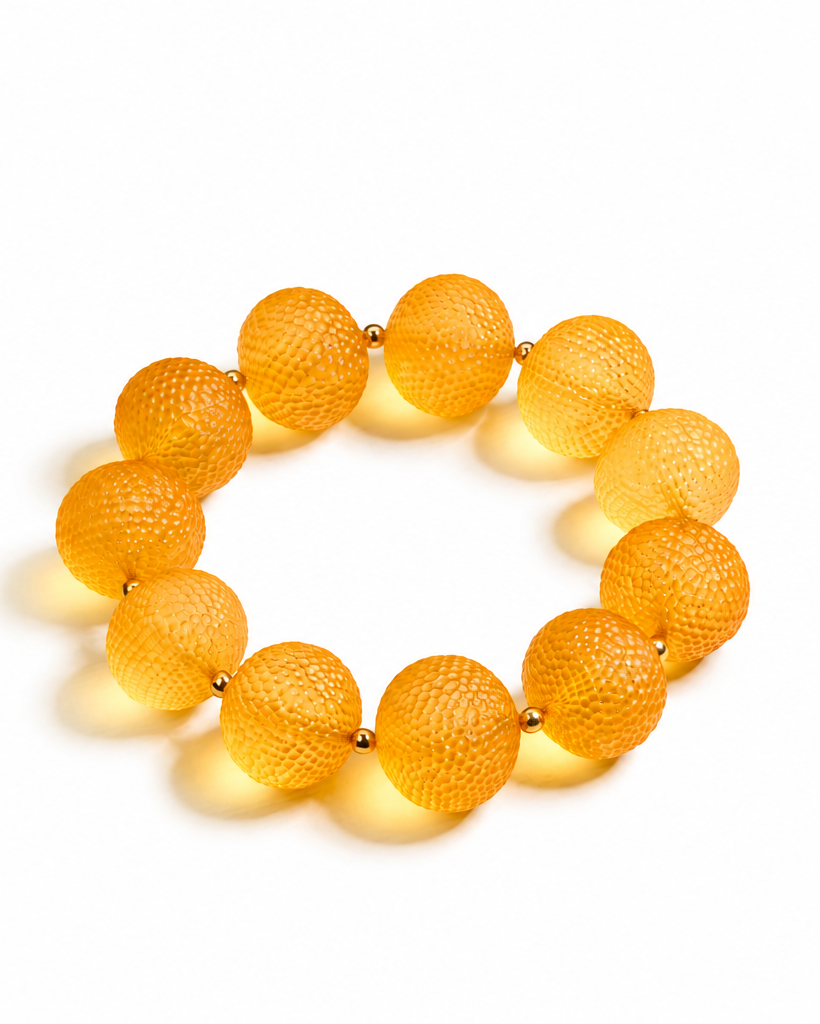 Micono Baltic amber bracelet in cognac amber — handcrafted in Lithuania by AMBER999 — Baltijos gintaro papuošalai, rankų darbas Lietuvoje