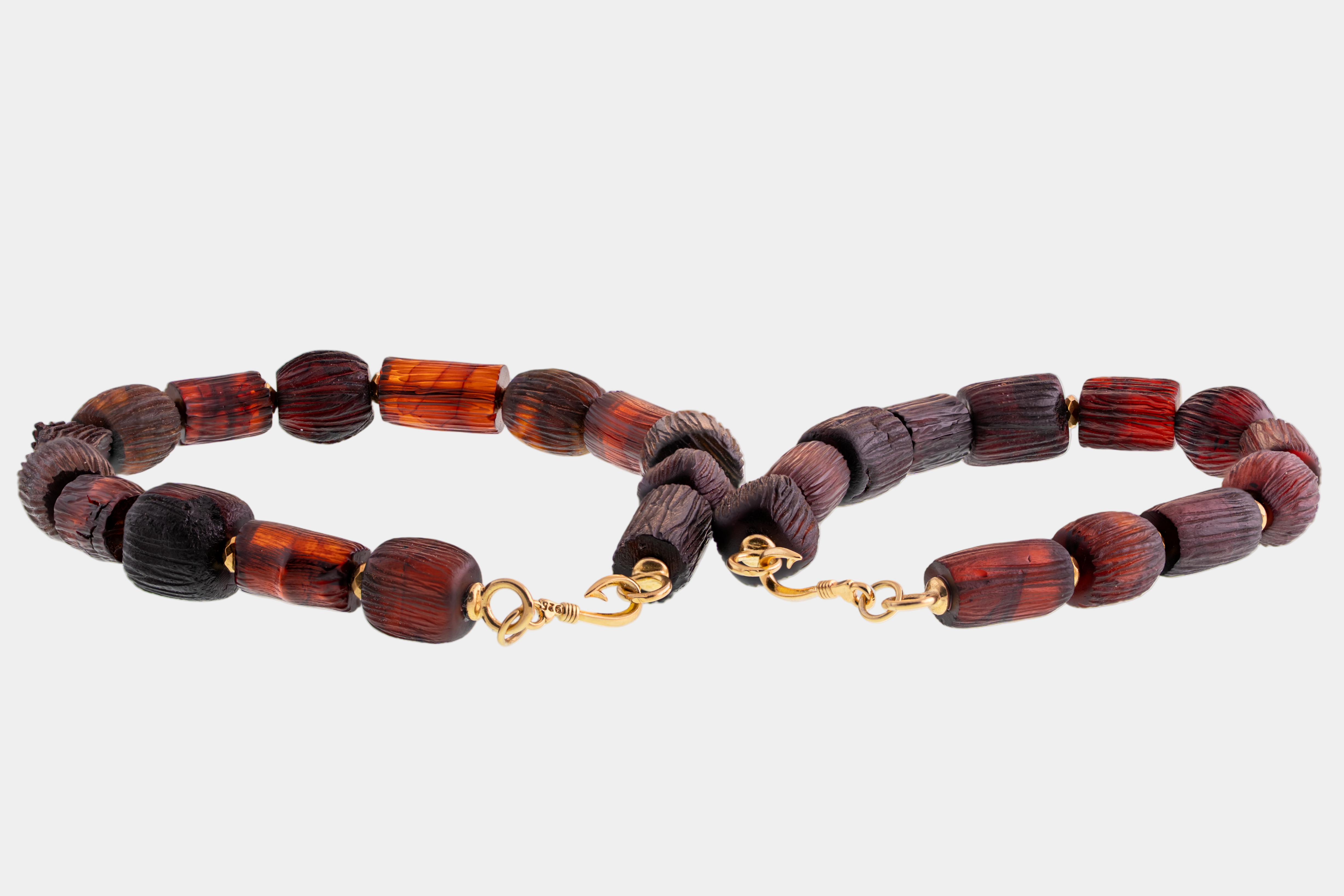 Father and Son Amber Bracelet Set