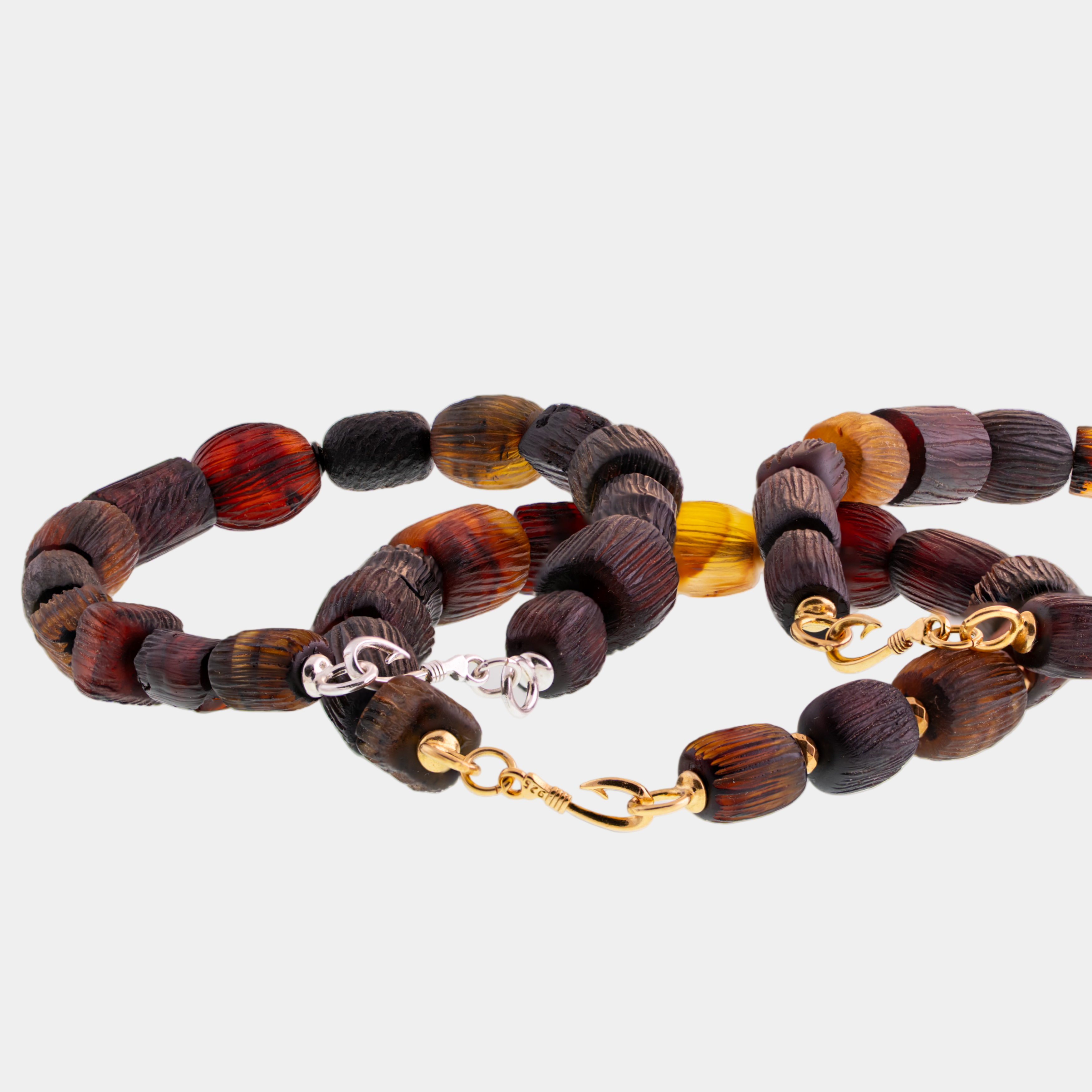 Father and Son Amber Bracelet Set