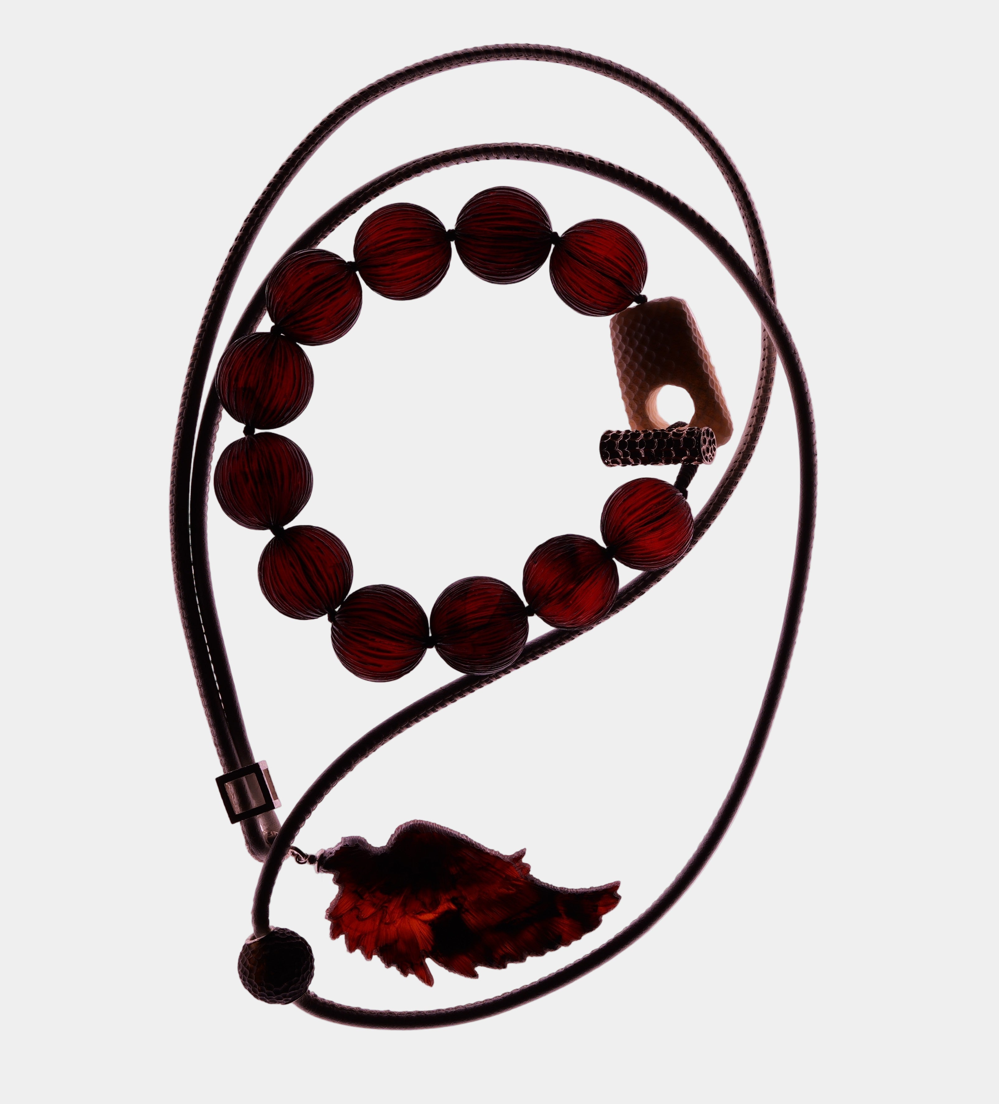 Amber Angel necklace and bracelet set